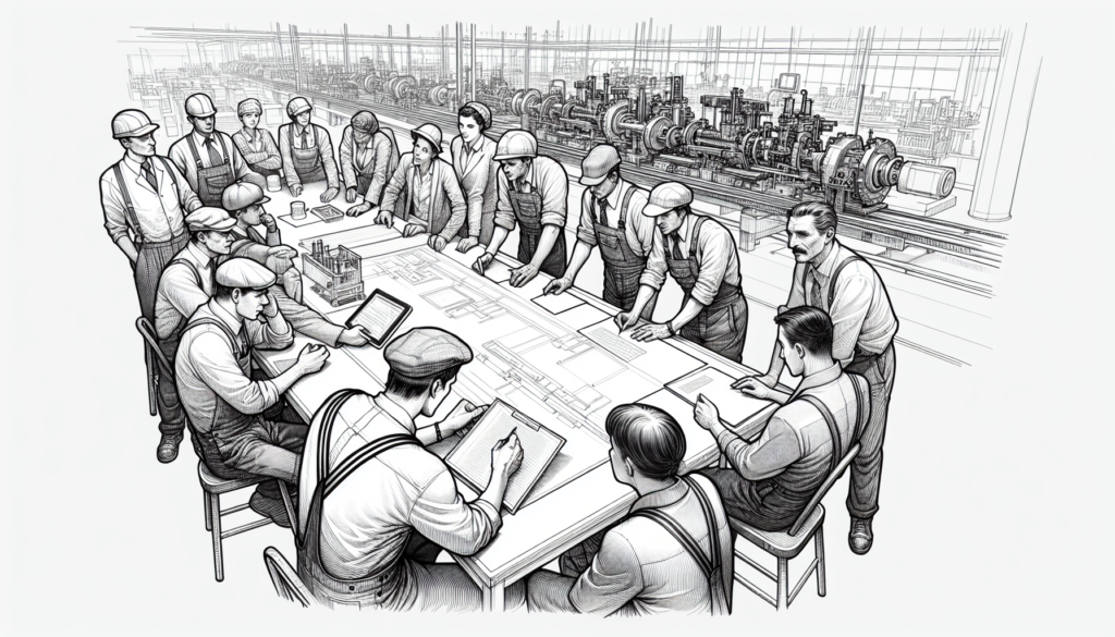 Pencil sketch illustration for: Participatory approach to selecting technologies for instruction delivery at an electric heat