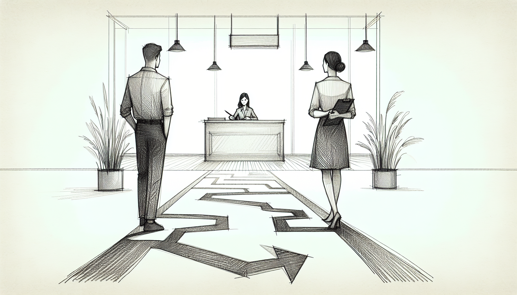 Pencil sketch illustration for: One Size Doesn’t Fit All: Tailoring Onboarding for Experienced vs New ABA Staff