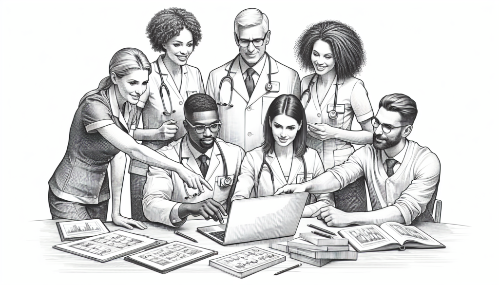 Pencil sketch illustration for: Scaling ABA Training with Technology: How to Choose an LMS for Onboarding