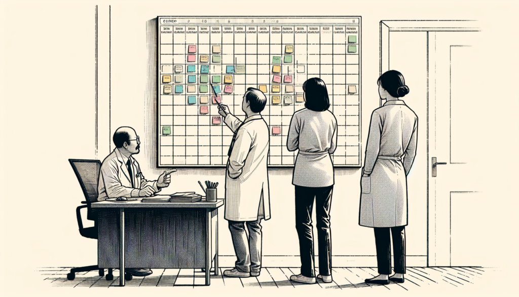 Pencil sketch illustration for: Flexibility vs Consistency: Balancing Staff Preferences with Client Needs in Scheduling