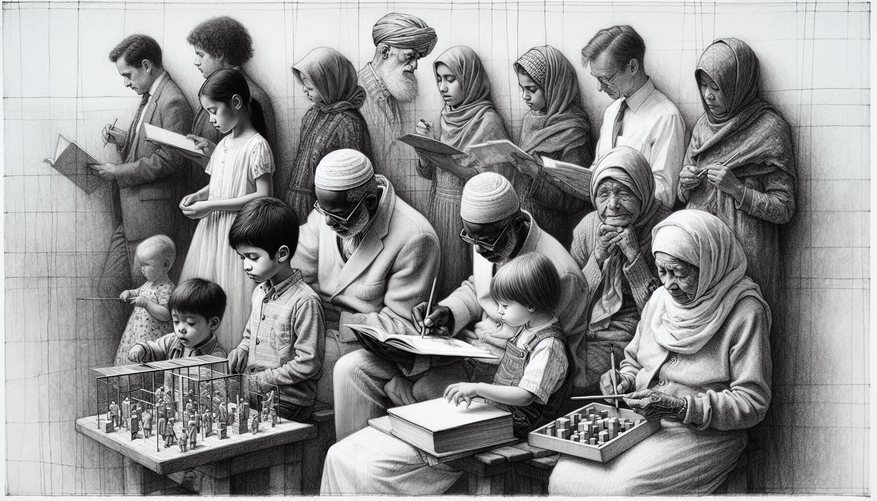 Pencil sketch illustration for: Ableism in applied behavior analysis: historical context of services for autistic people