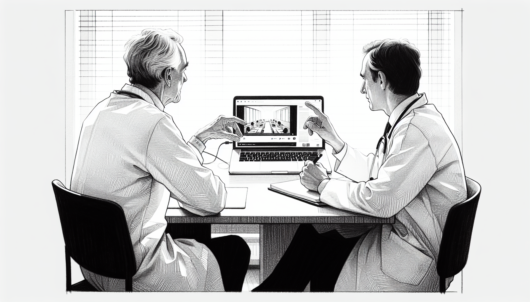 Pencil sketch illustration for: An investigation of trainees’ supervision experiences in applied behavior analysis fieldwork