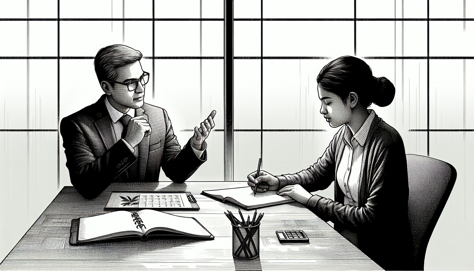 Pencil sketch illustration for: From Clinical Supervisor to Team Leader: Key Mindset Shifts to Improve Staff Stability